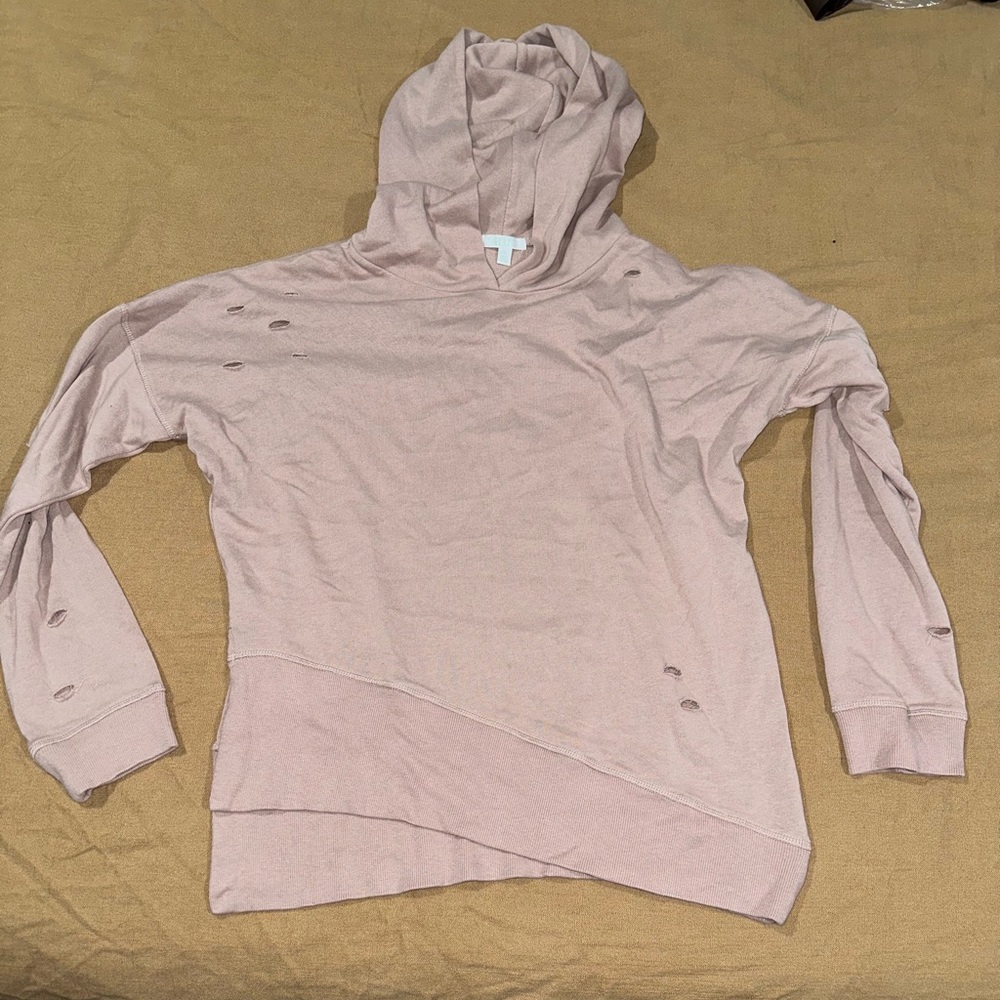 Distressed Asymmetrical Hoodie